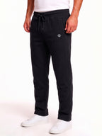 Black Solid Track Pants