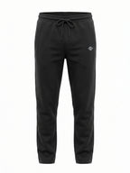 Black Solid Track Pants