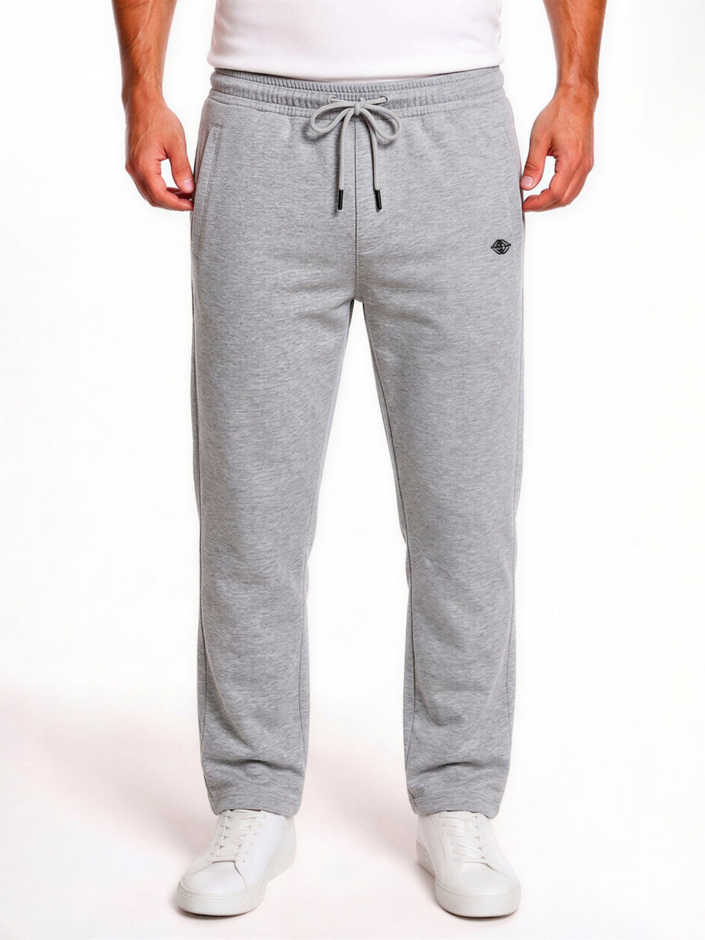Grey Solid Track Pants