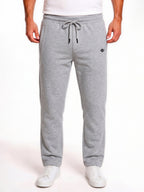 Grey Solid Track Pants