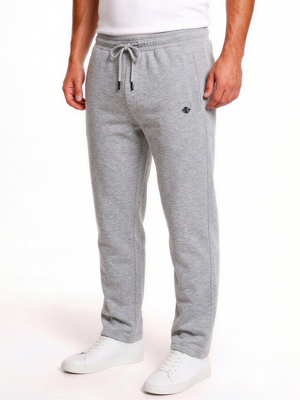 Grey Solid Track Pants