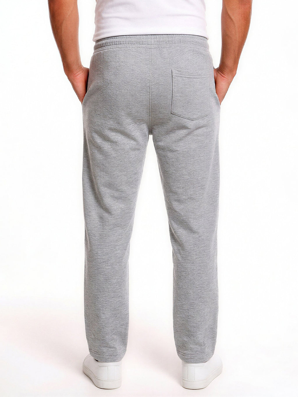 Grey Solid Track Pants