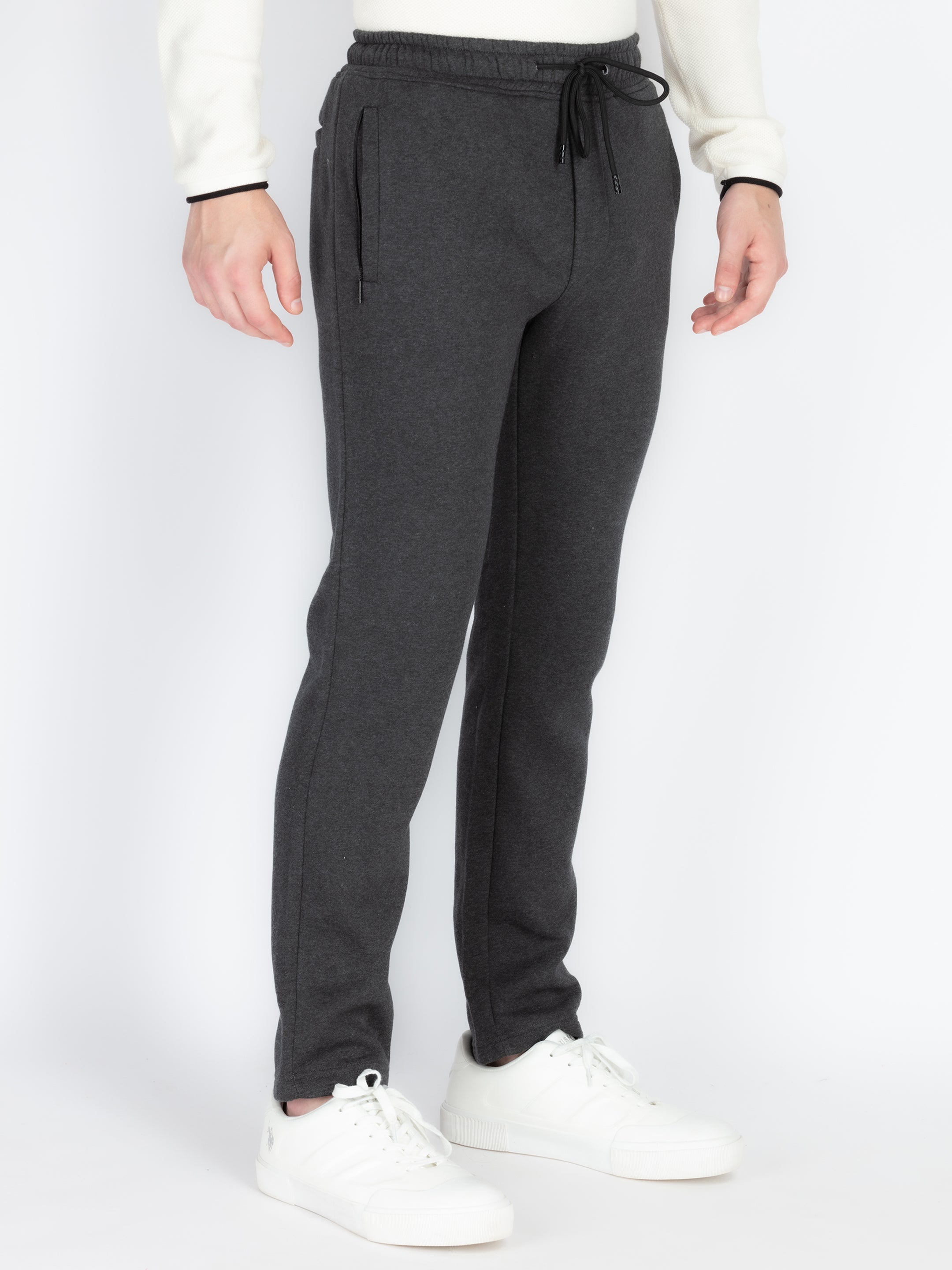 Mens Solid Track Pants Secondary image