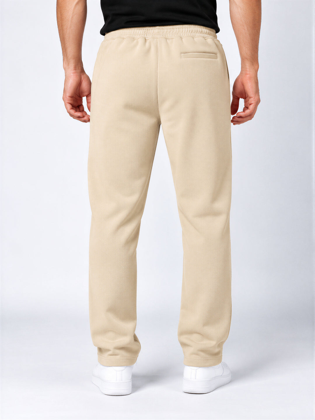 Men's Cotton Blend Regular Fit Drawstring Track Pants
