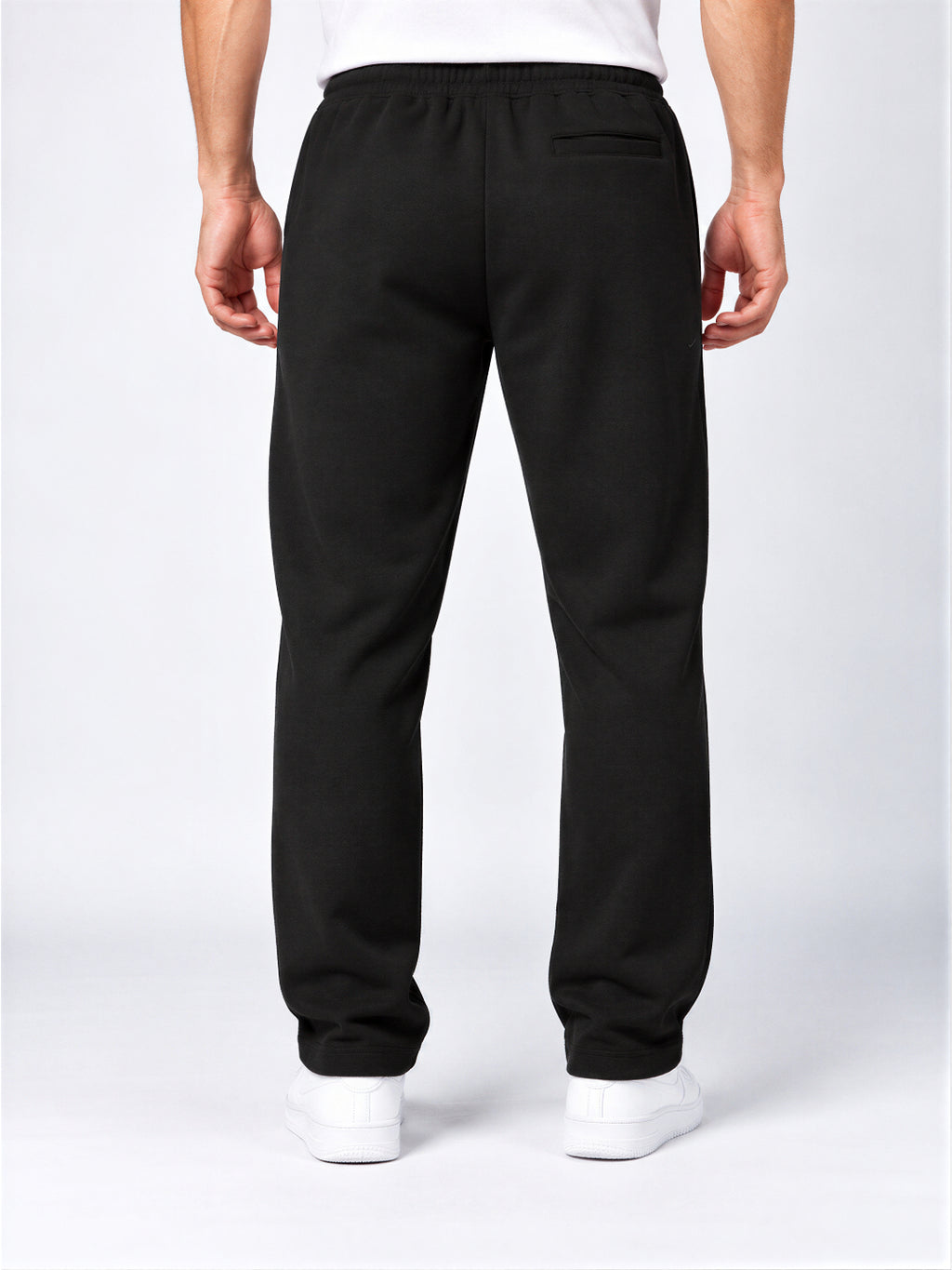 Men's Cotton Blend Regular Fit Drawstring Track Pants