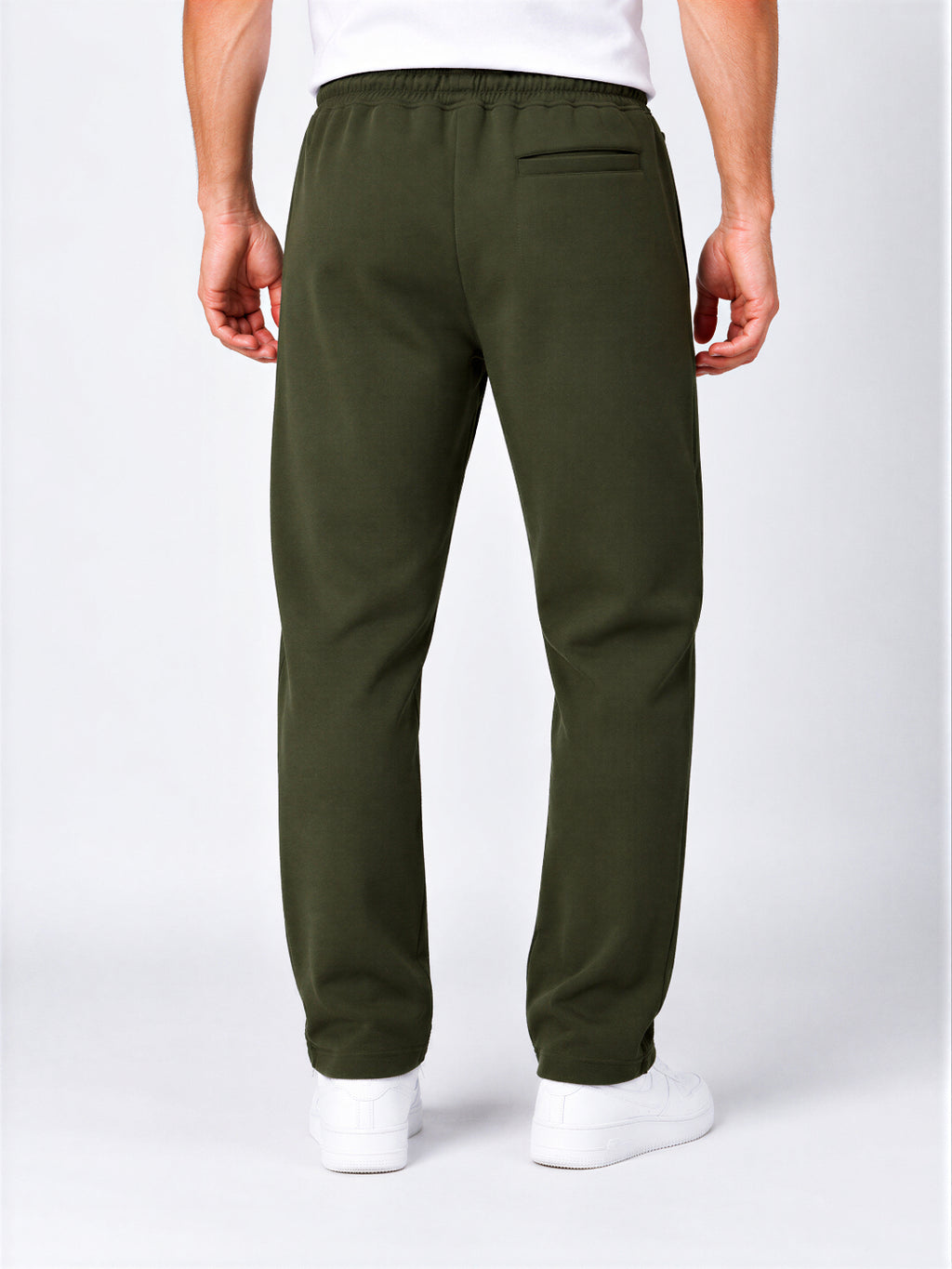Men’s Cotton Blend Regular Fit Drawstring Track Pants