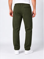 Men’s Cotton Blend Regular Fit Drawstring Track Pants