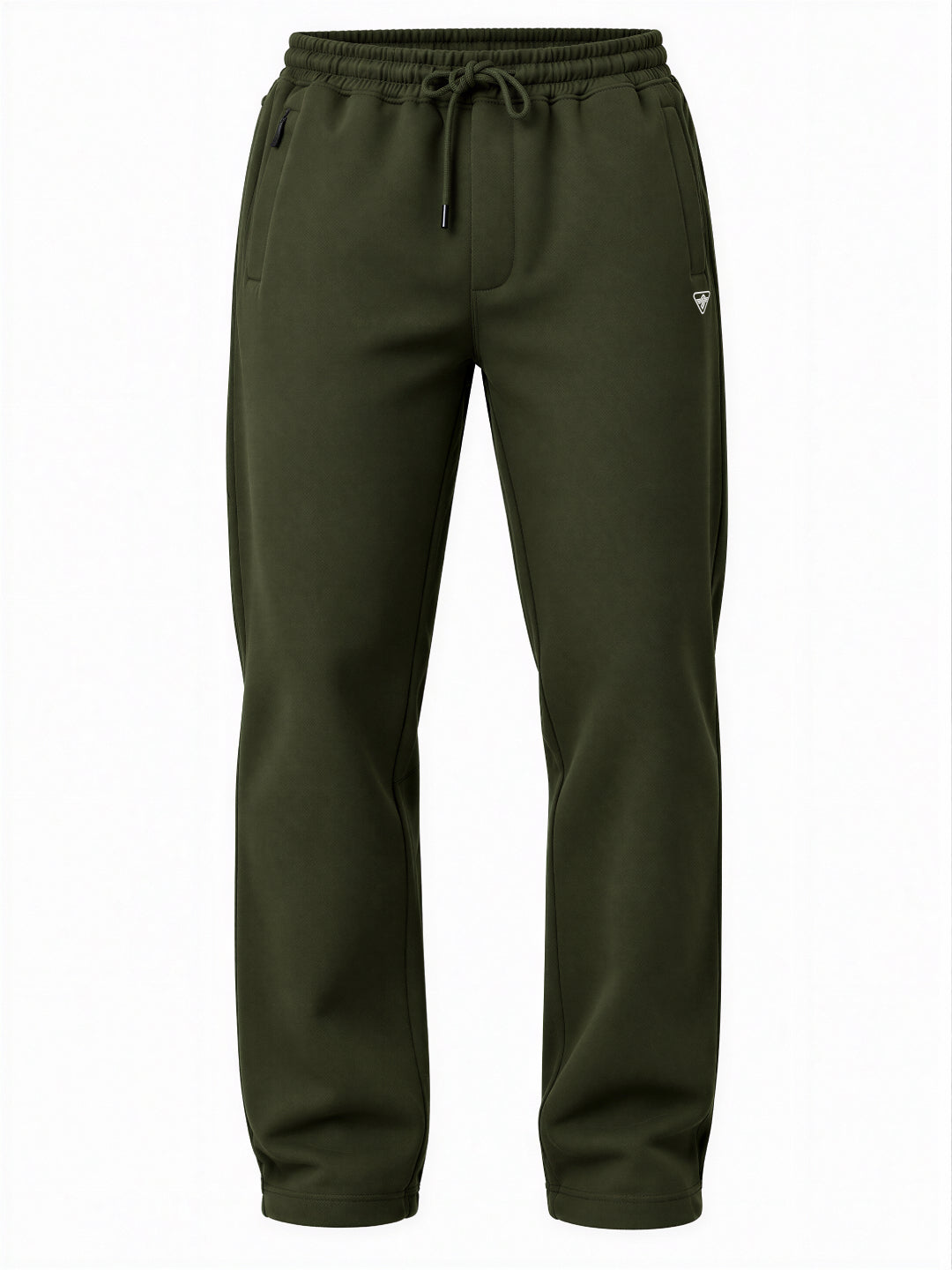 Dark Olive Drawstring Track Pants Secondary image
