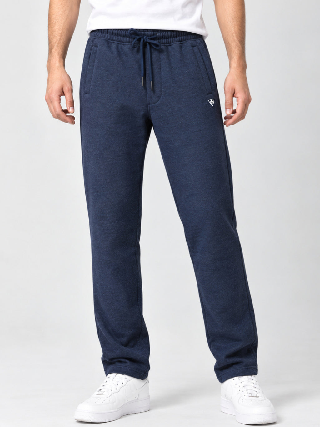 Men's Cotton Blend Regular Fit Drawstring Track Pants