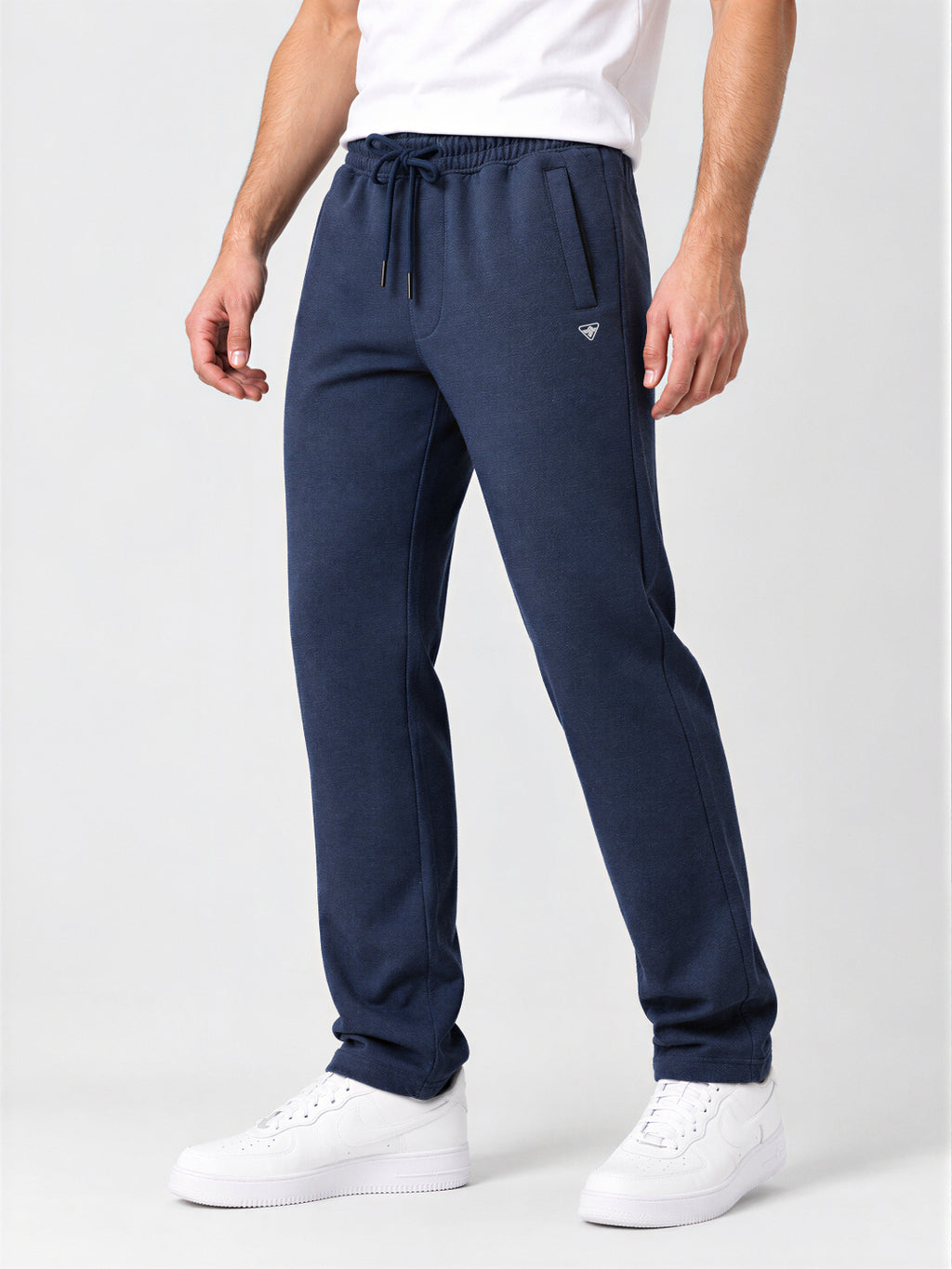 Men's Cotton Blend Regular Fit Drawstring Track Pants