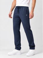 Men's Cotton Blend Regular Fit Drawstring Track Pants