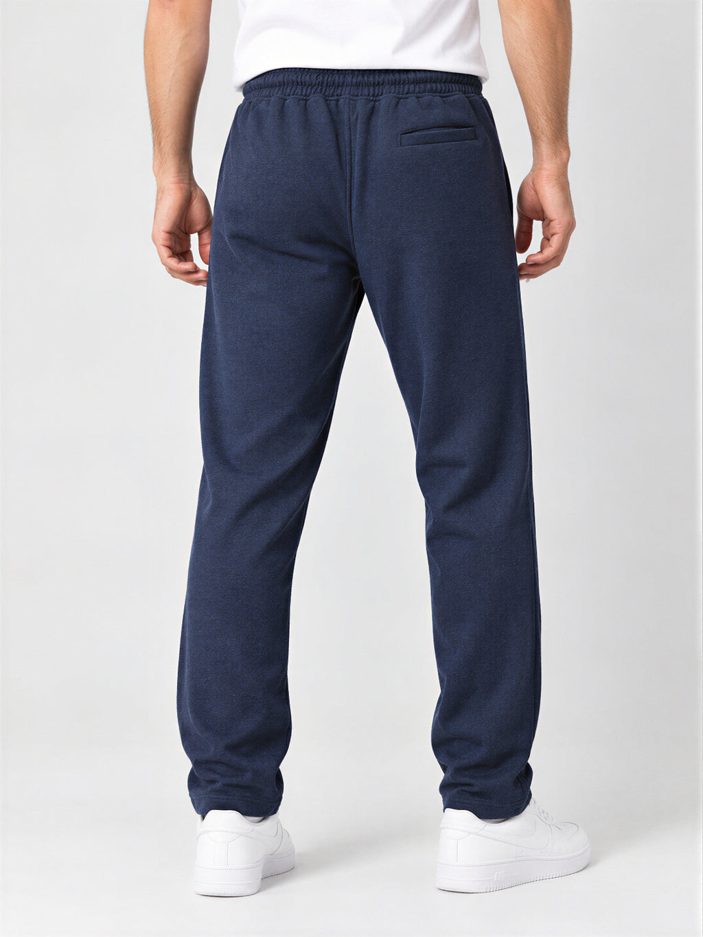 Men's Cotton Blend Regular Fit Drawstring Track Pants
