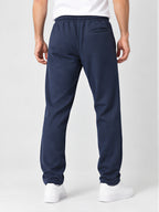 Men's Cotton Blend Regular Fit Drawstring Track Pants