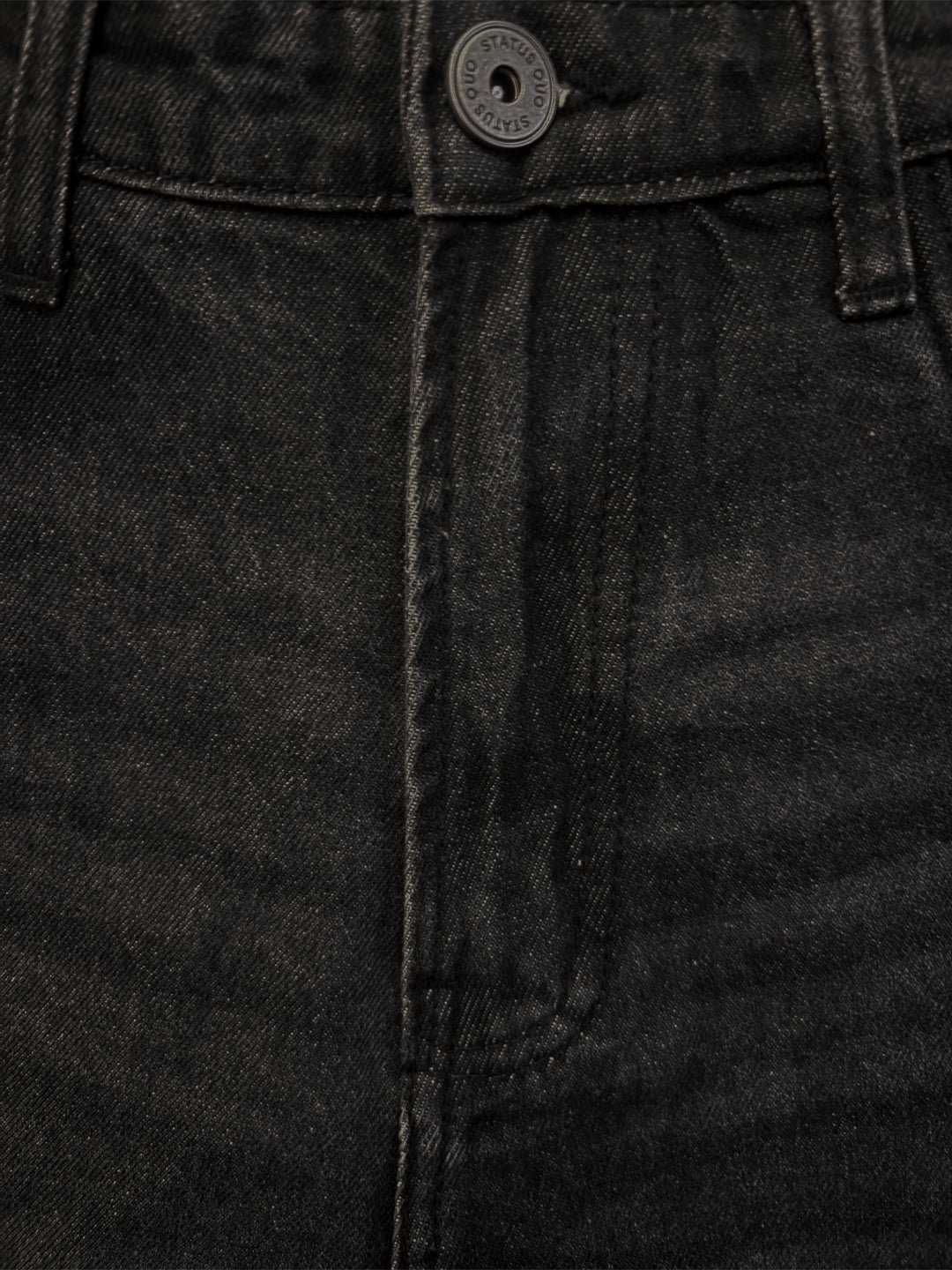 Black Washed Relaxed Fit Jeans