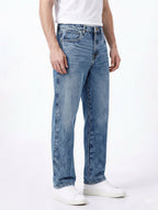 Blue Washed Relaxed Fit Jeans