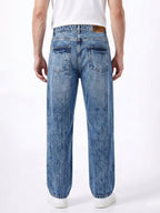 Blue Washed Relaxed Fit Jeans