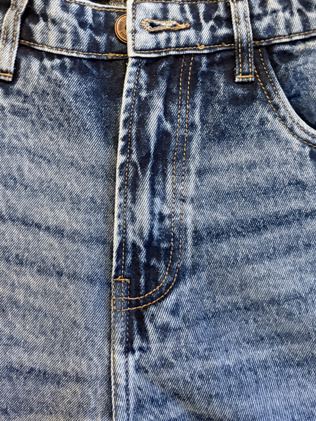 Blue Washed Relaxed Fit Jeans