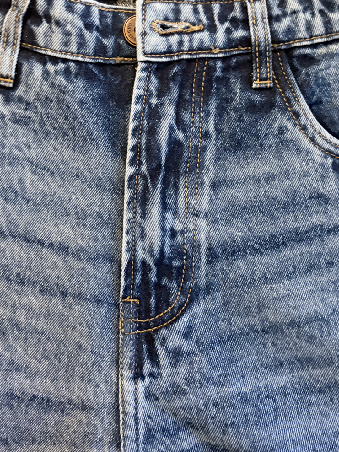 Blue Washed Relaxed Fit Jeans