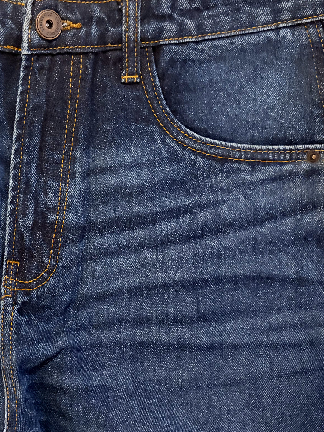Dark Blue Washed Relaxed Fit Jeans