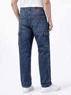 Indigo Utility Cargo Denim