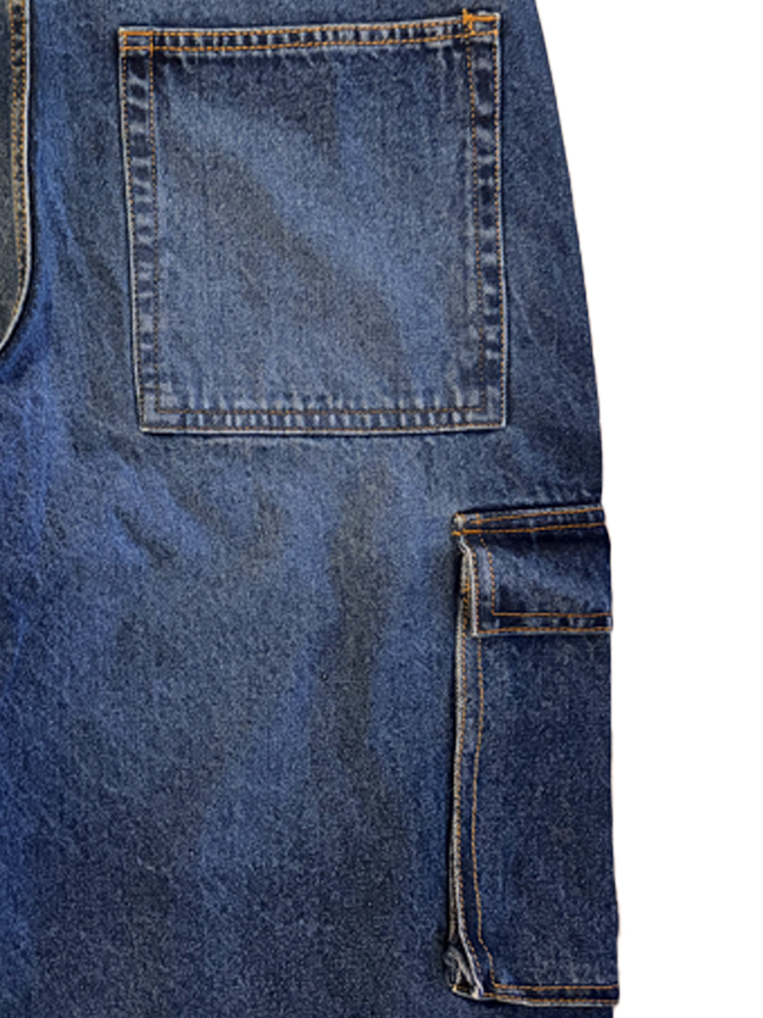 Indigo Utility Cargo Denim