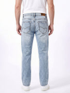 Light Wash Straight Fit Jeans