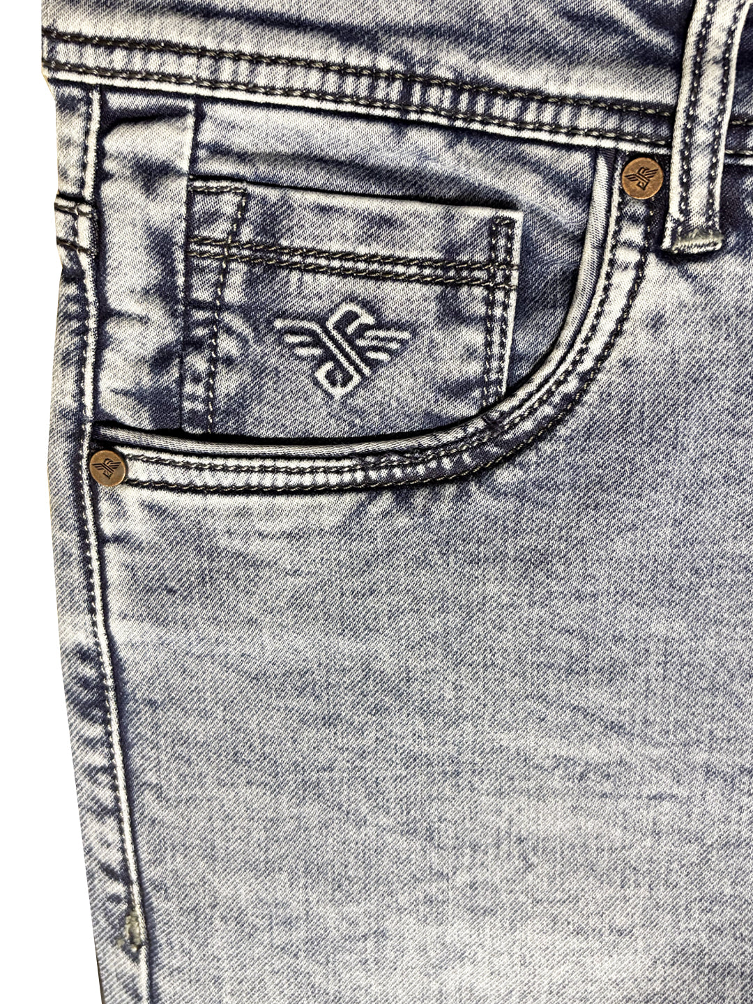 Light Wash Straight Fit Jeans