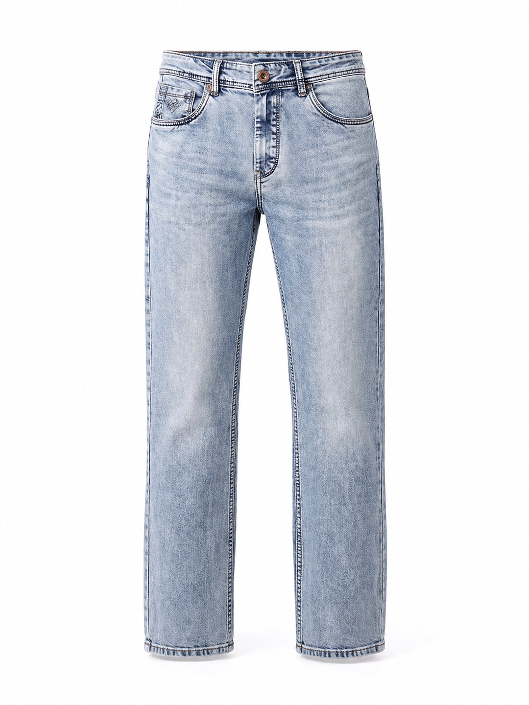 Light Wash Straight Fit Jeans