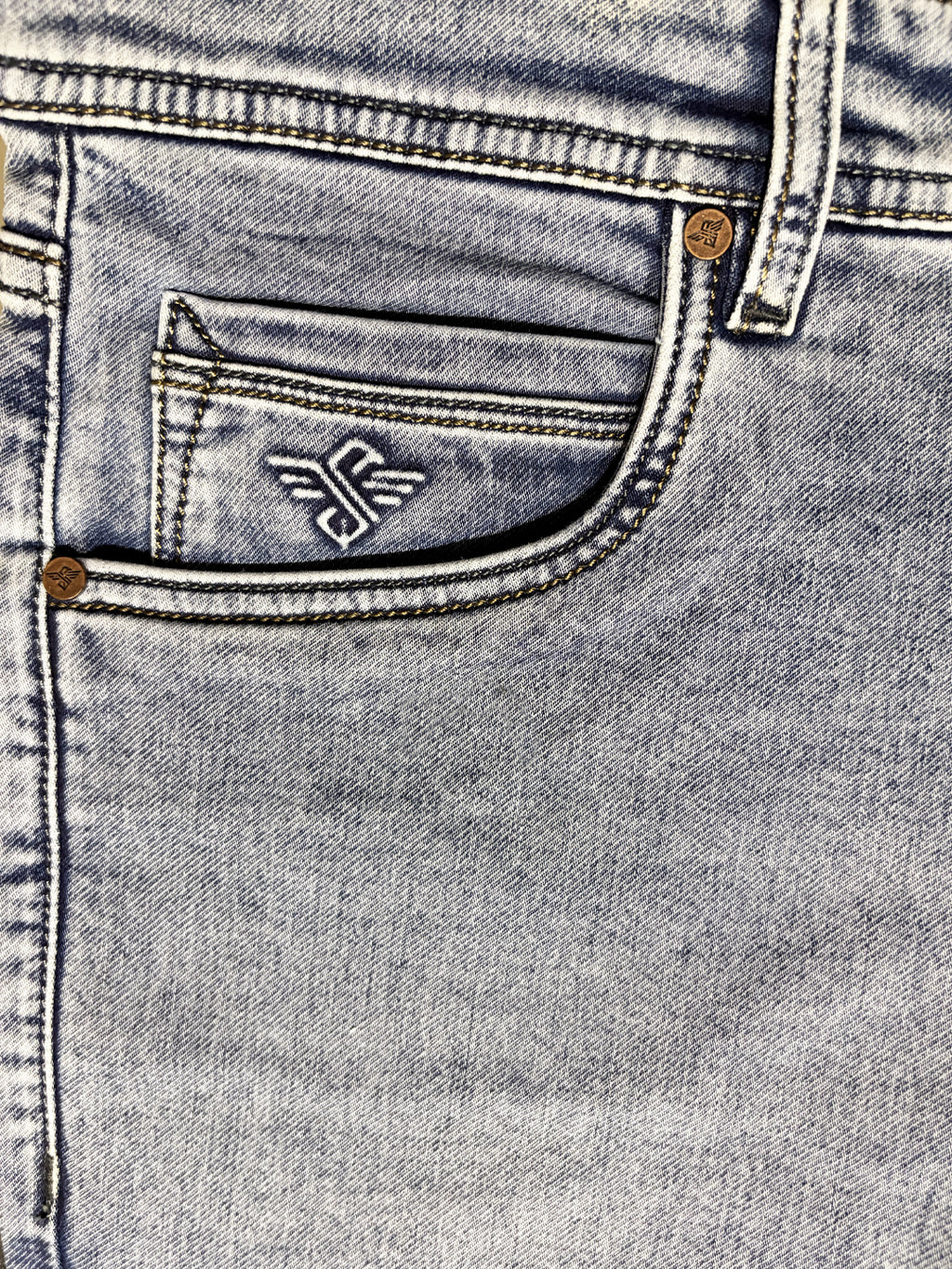 Light Blue Washed Denim Jeans