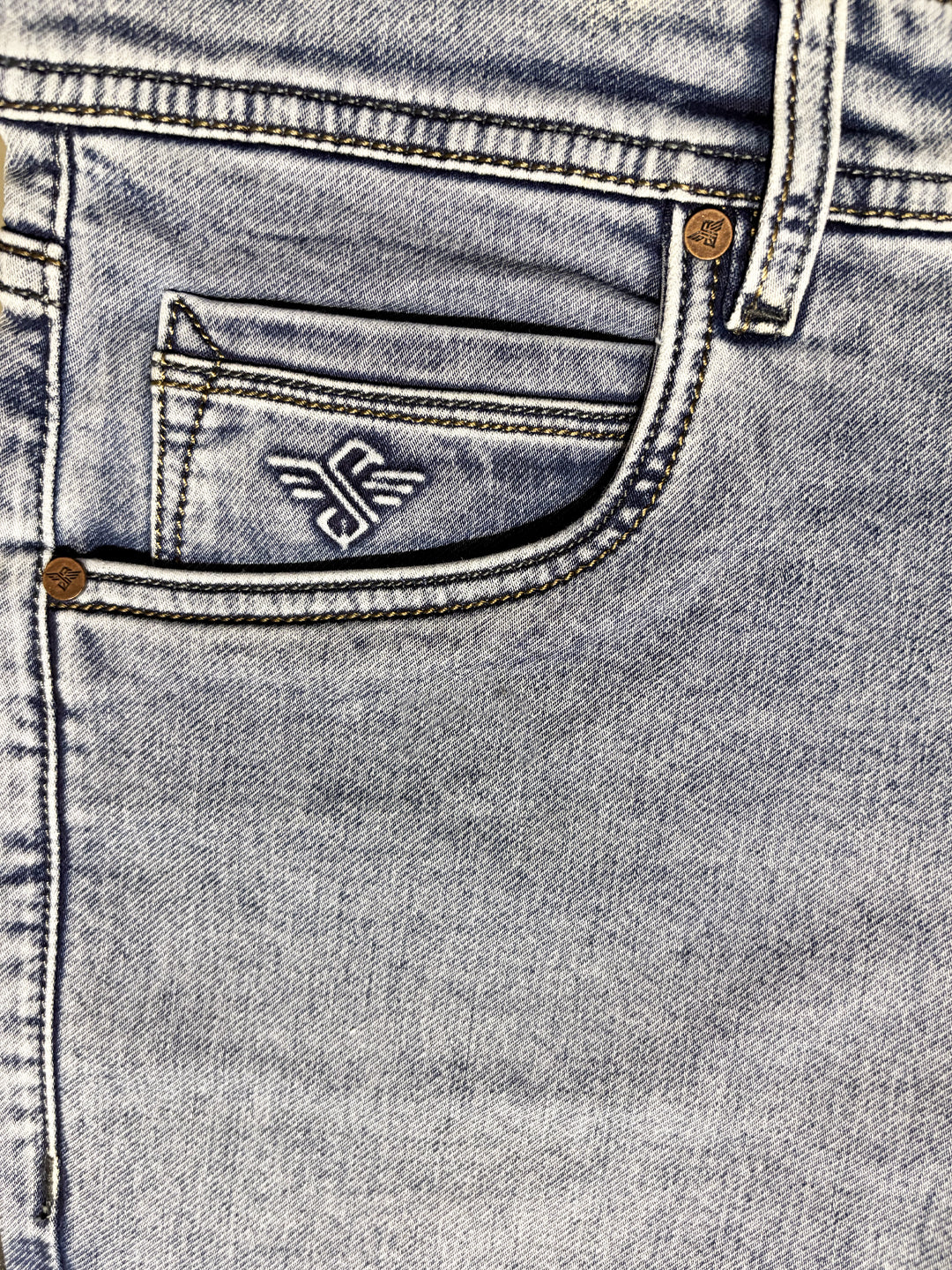 Light Blue Washed Denim Jeans