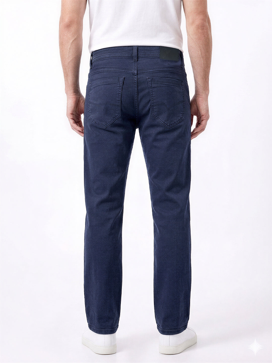 Navy Straight Fit Jeans