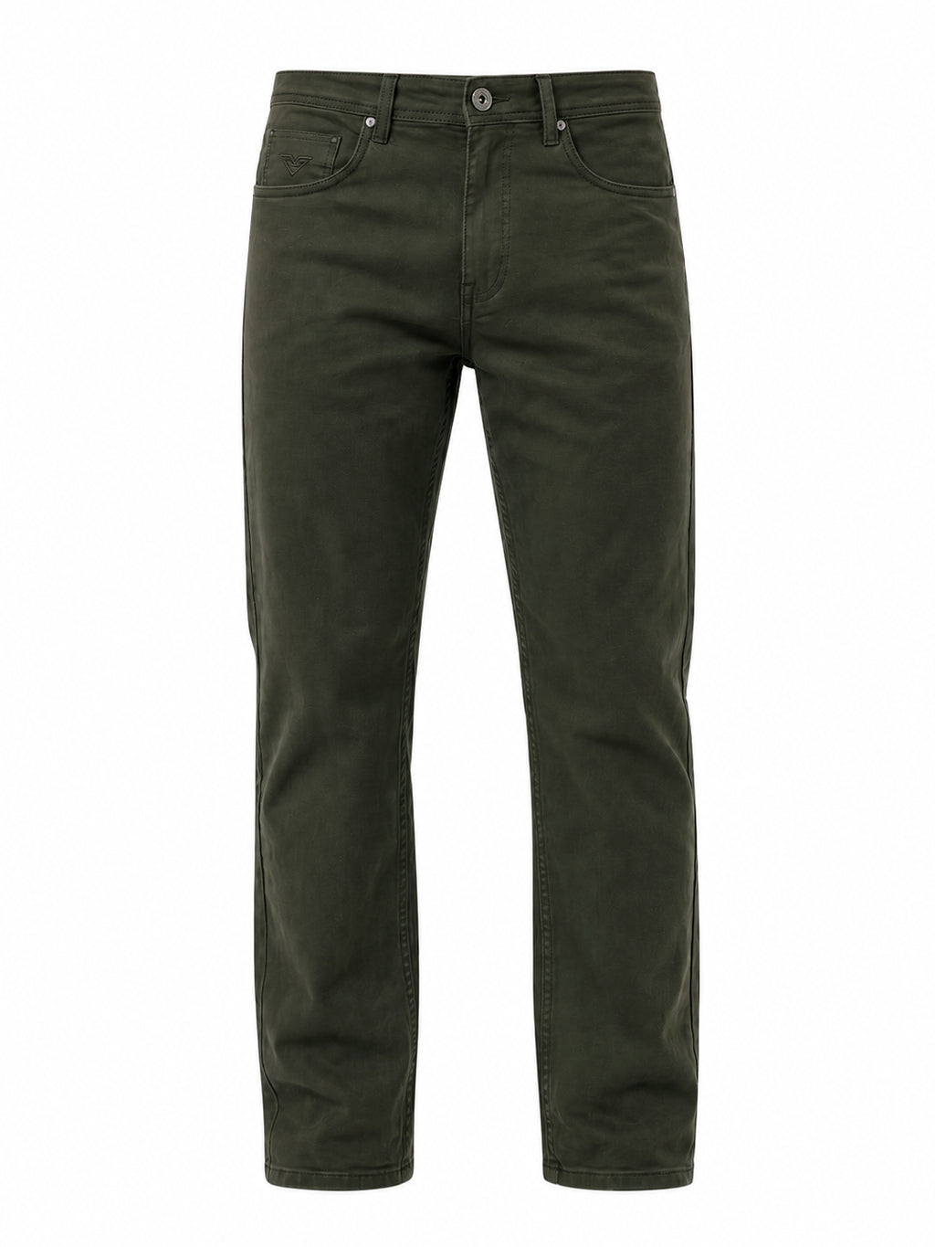 Olive Straight Fit Jeans
