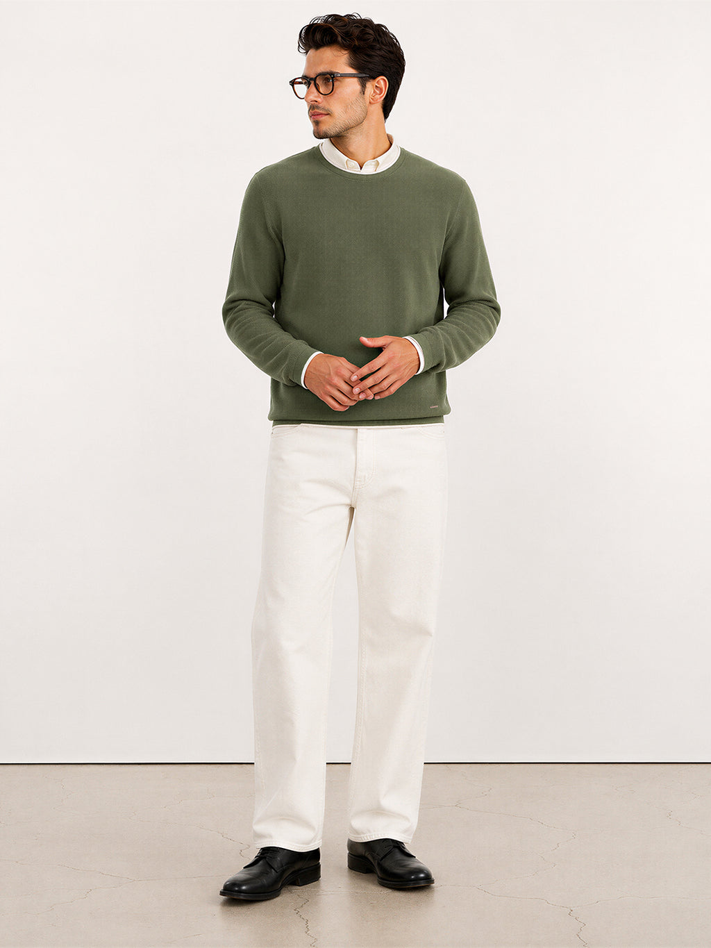 Mens Textured Sweater
