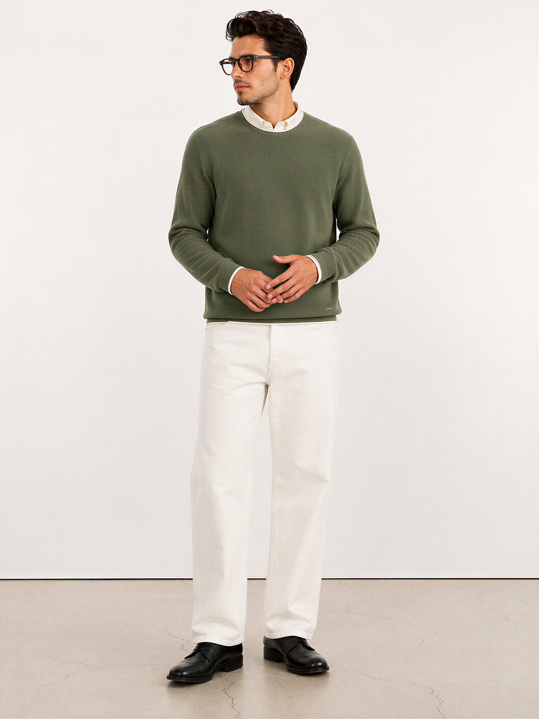 Mens Textured Sweater
