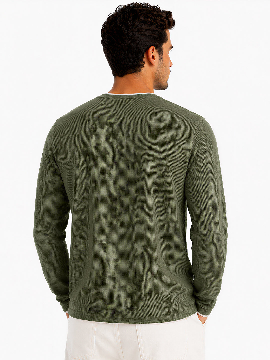 Mens Textured Sweater