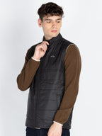 Mens Sleeveless Reversible Puffer Jacket