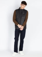 Mens Sleeveless Reversible Puffer Jacket
