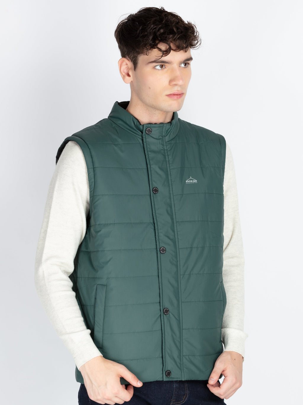 Men's Sleeveless Reversible Puffer Jacket