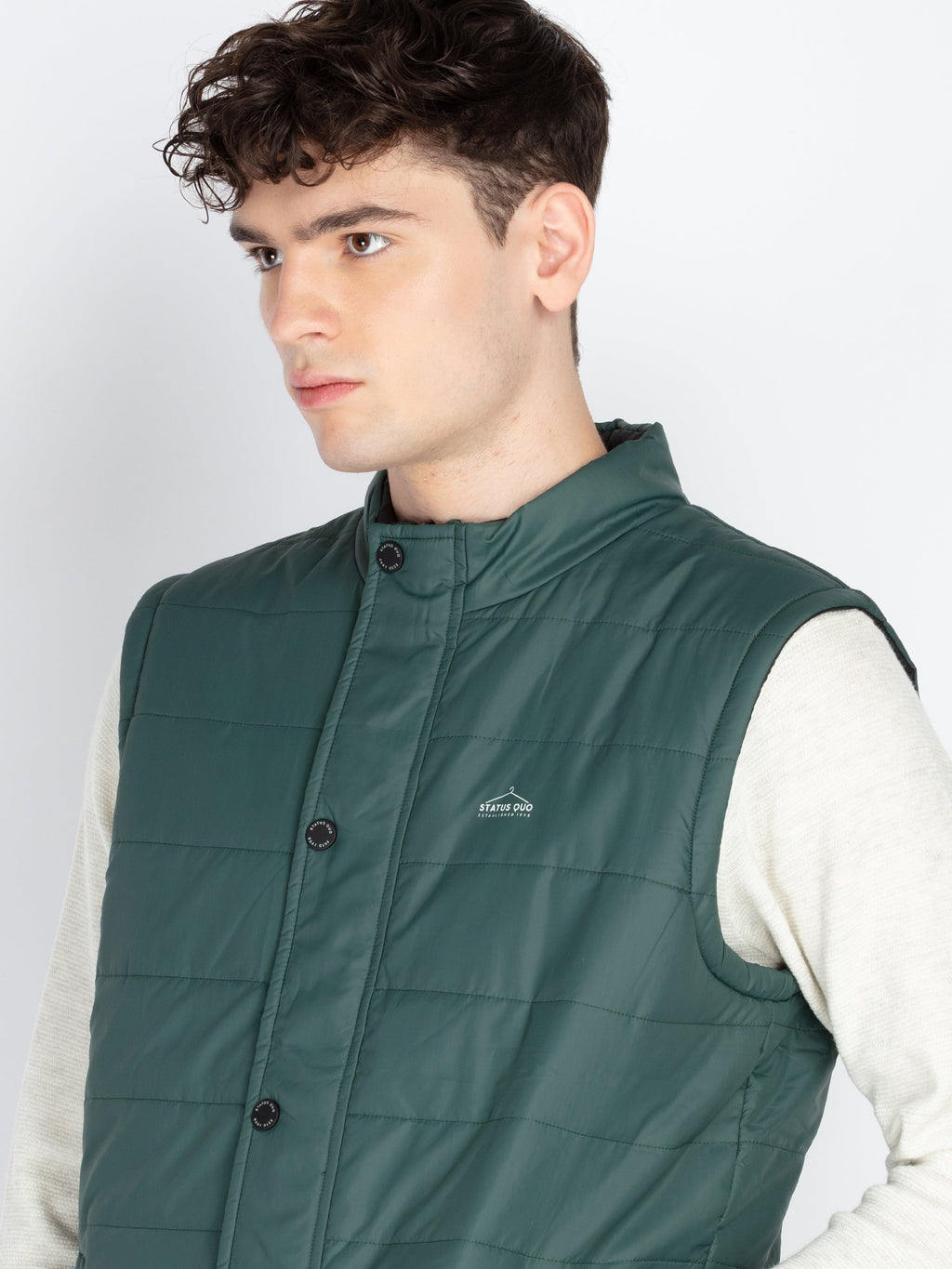 Men's Sleeveless Reversible Puffer Jacket