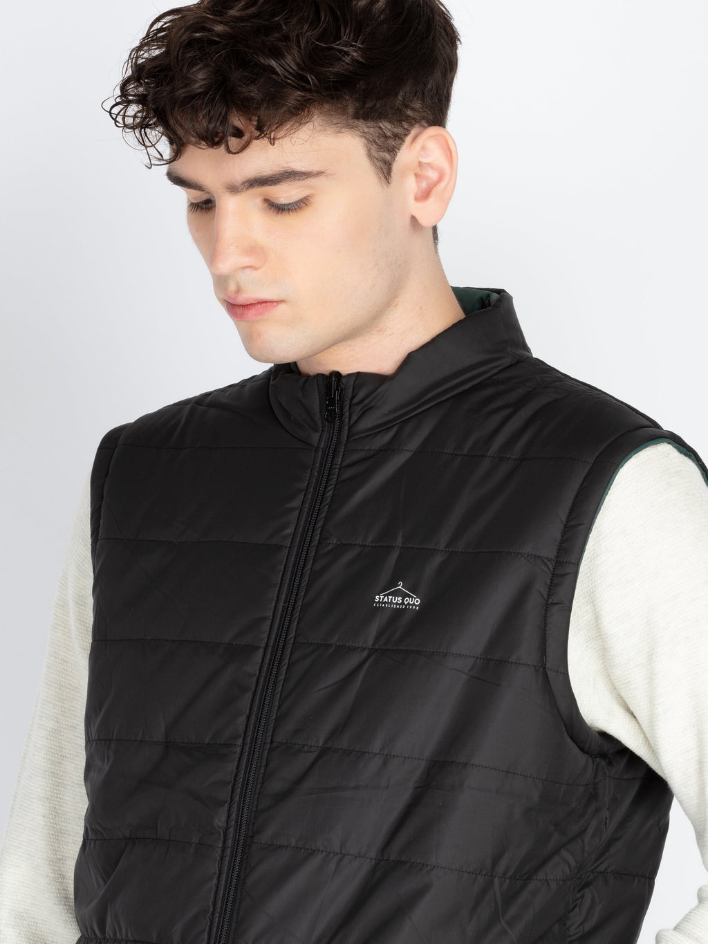 Men's Sleeveless Reversible Puffer Jacket