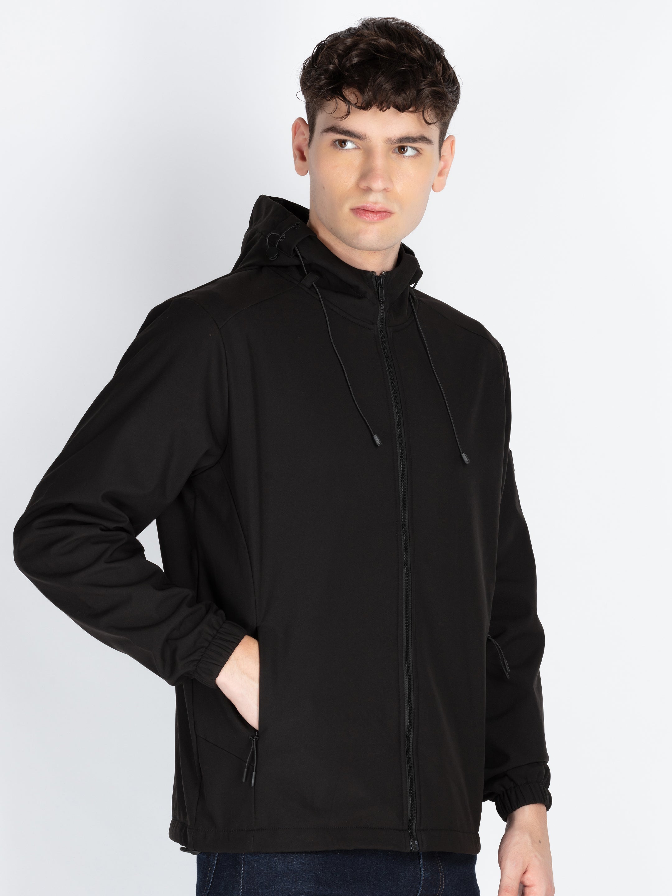 Mens Hooded Lightweight Jacket Secondary image