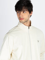 Mens Solid High Neck Jacket