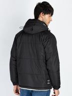 Mens Solid Hooded Jacket