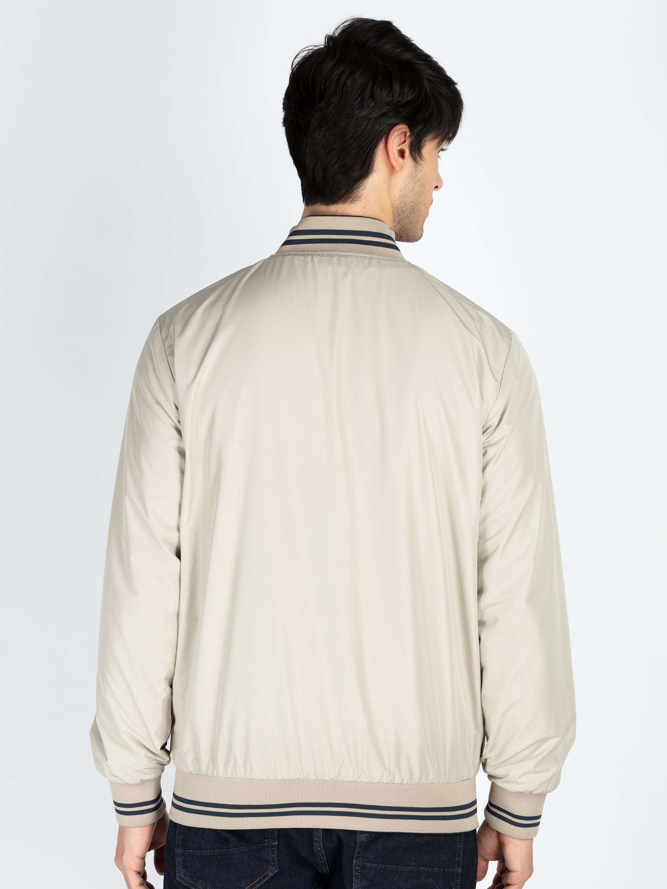 Mens Solid Reversible High Neck Jacket