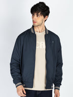 Mens Solid Reversible High Neck Jacket
