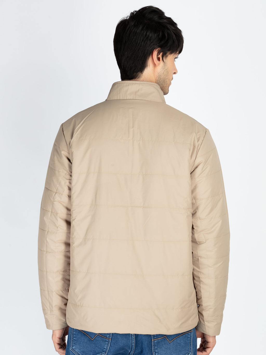 Mens Quilted Reversible High Neck Jacket