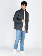 Mens Quilted Reversible High Neck Jacket