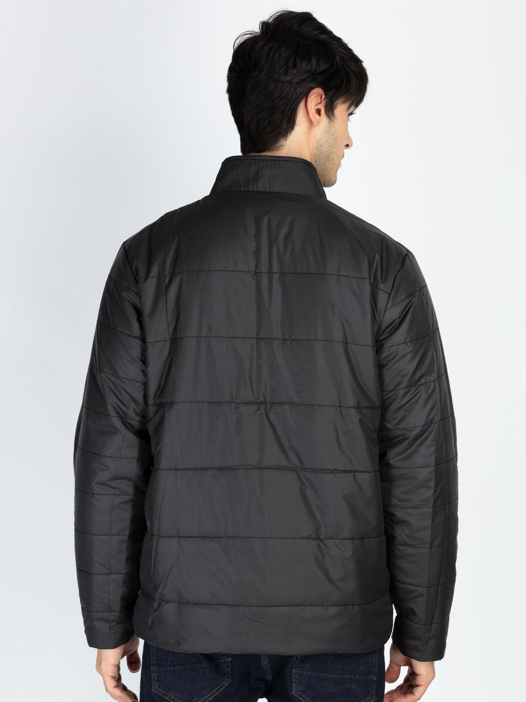 Mens Quilted Reversible High Neck Jacket