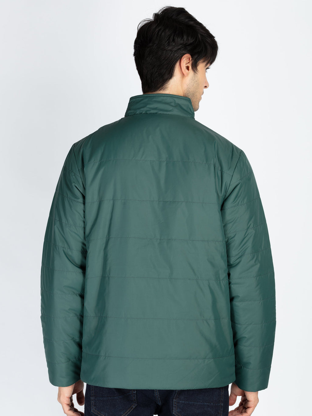 Mens Quilted Reversible High Neck Jacket