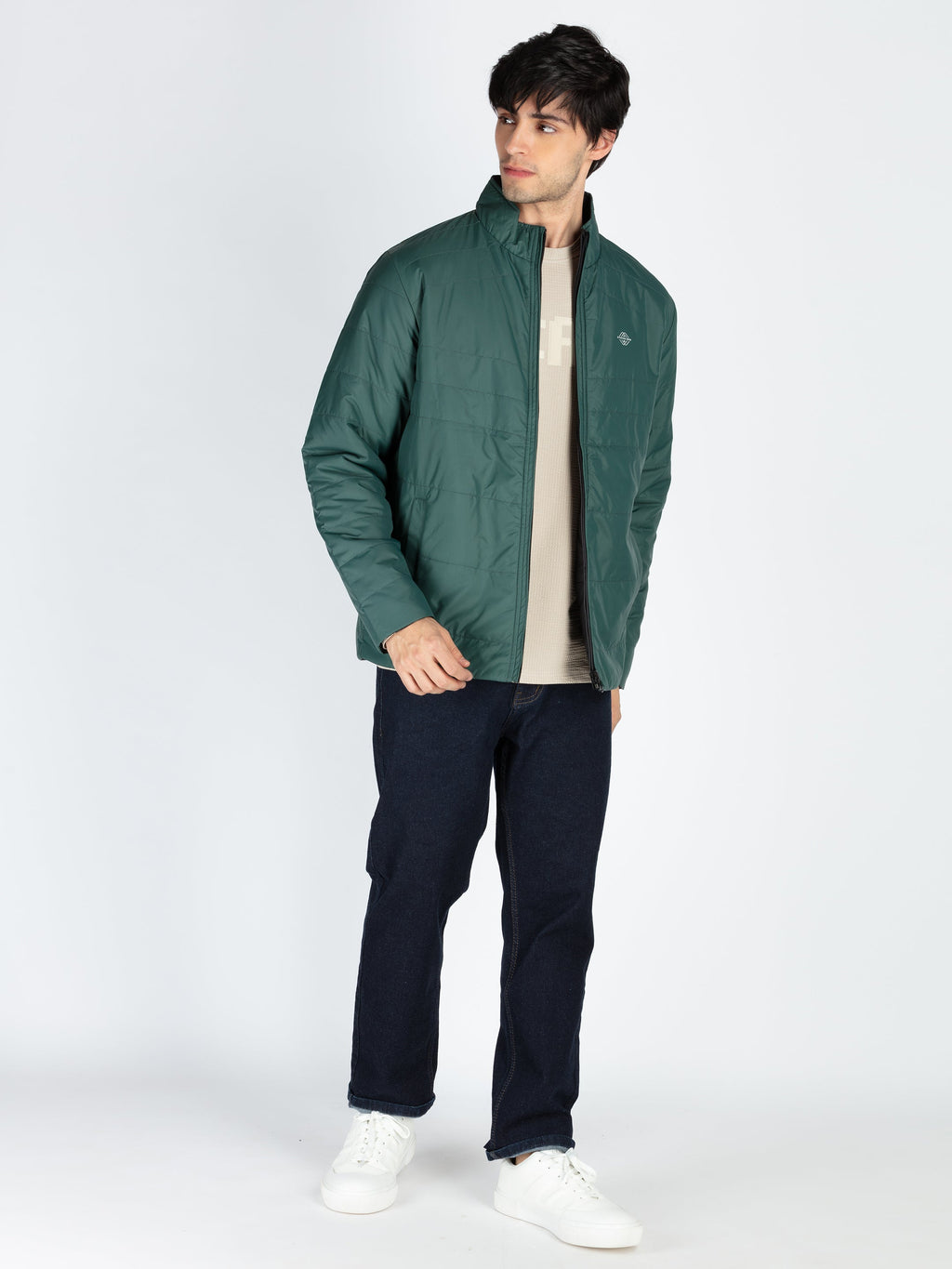 Mens Quilted Reversible High Neck Jacket